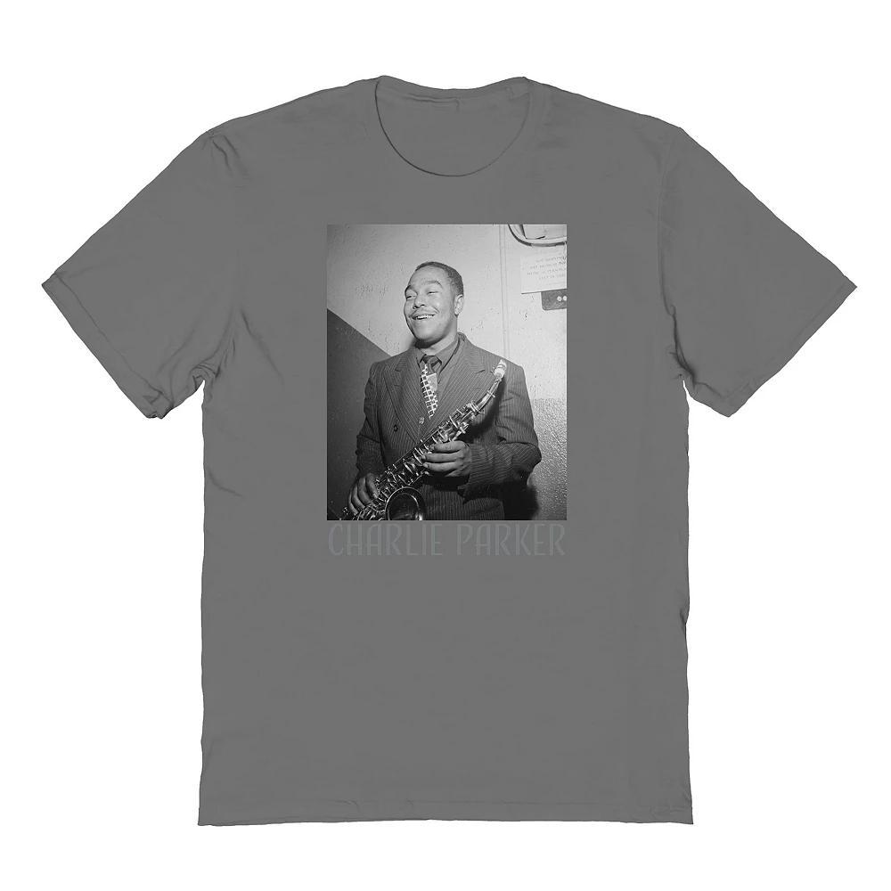 Men's Candid Graphic Tee, Size: Large, Grey Product Image