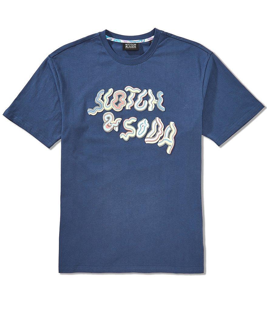 Scotch & Soda Front Graphic Artwork Short Sleeve T-Shirt Product Image