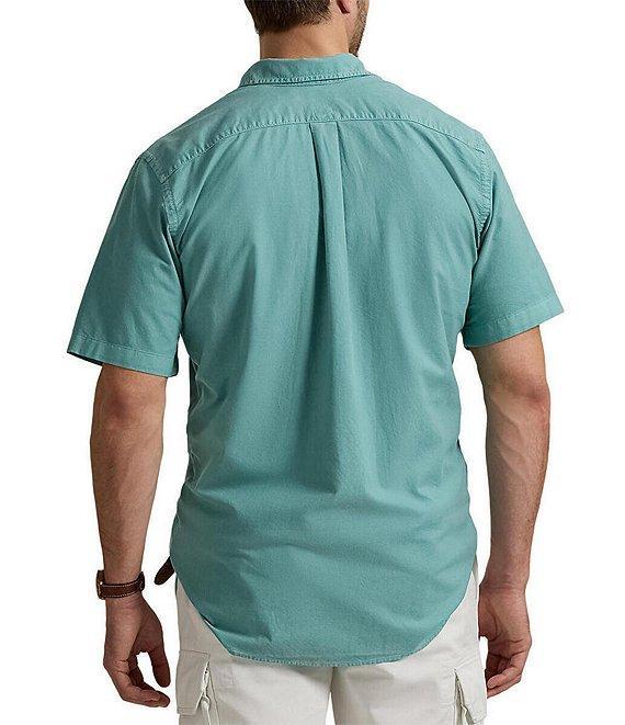 Polo Ralph Lauren Big & Tall Garment-Dye Oxford Short-Sleeve Woven Shirt Product Image