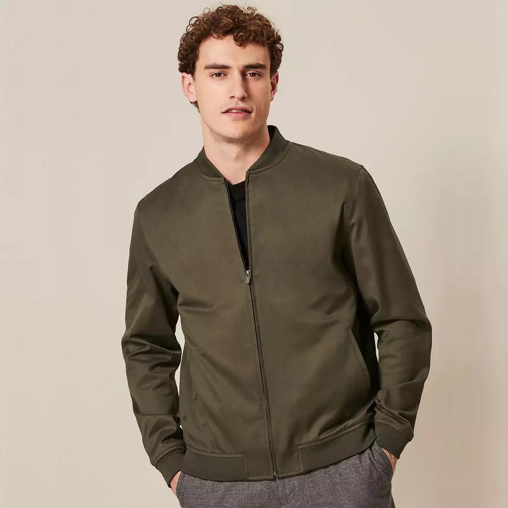 Men's NEXT Bomber Jacket, Size: Medium, Green Product Image