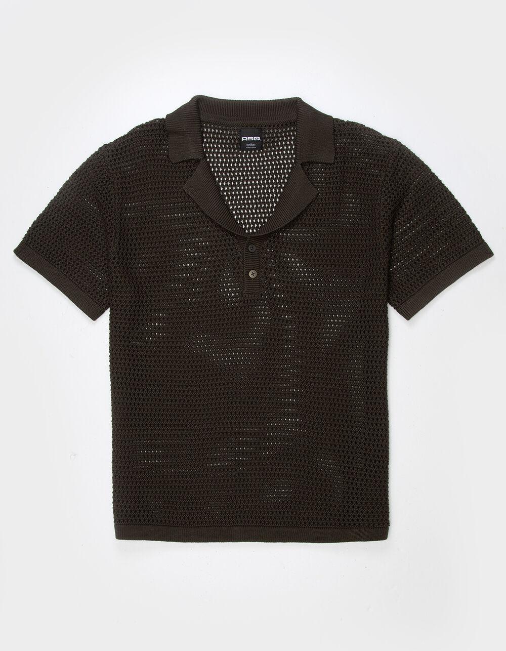 RSQ Mens Sweater Polo - OLIVE Product Image