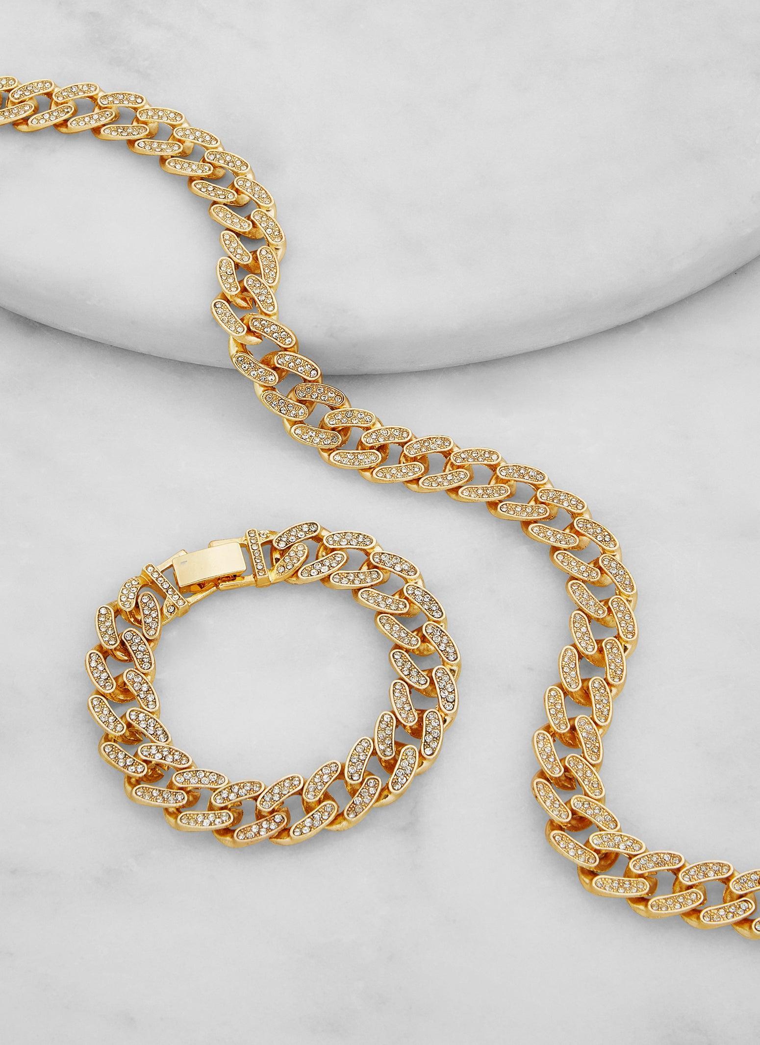 Religious Charm Layered Necklace and Drop Earrings Female Product Image