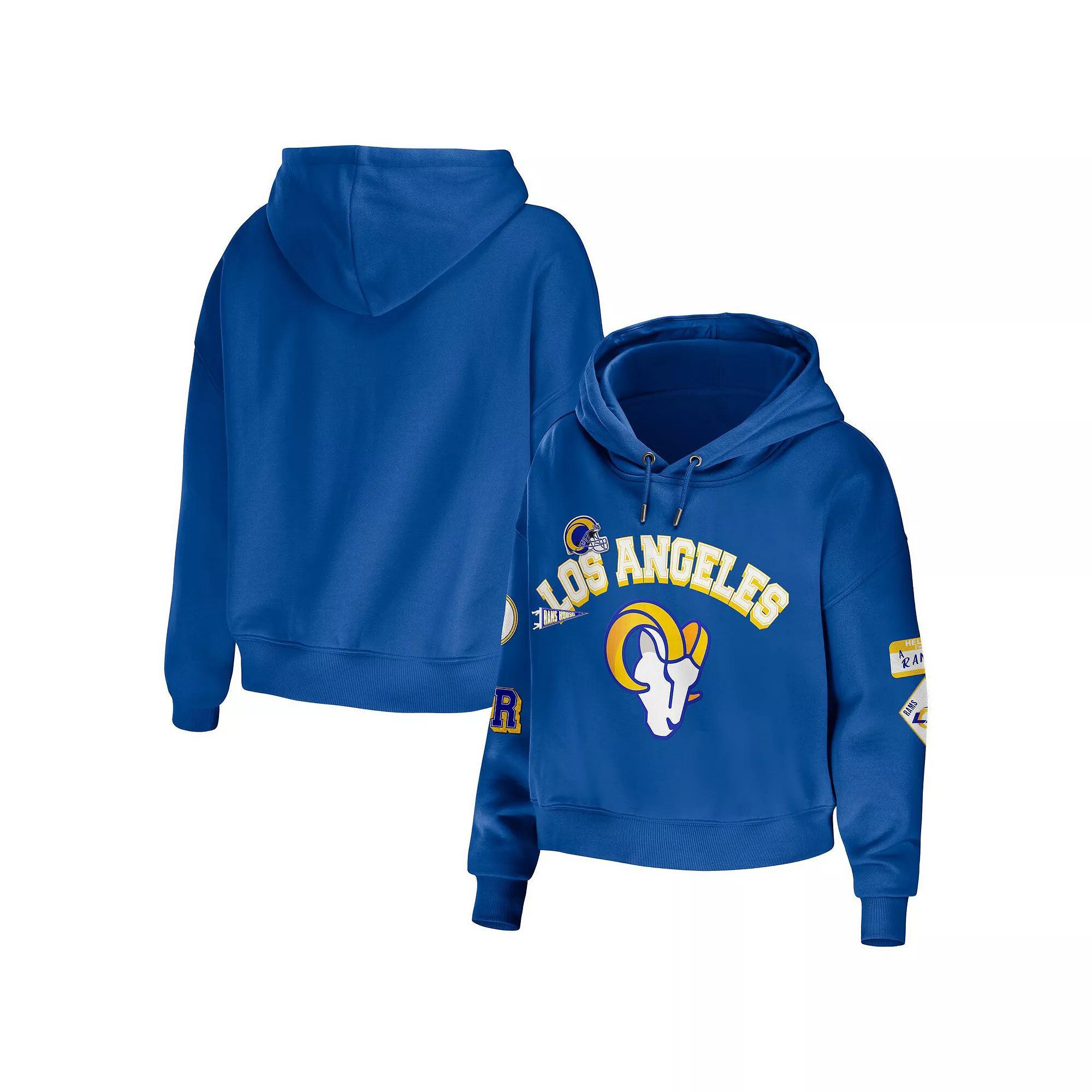 Women's WEAR by Erin Andrews Green Green Bay Packers Modest Cropped Pullover Hoodie, Size: 2XL Product Image