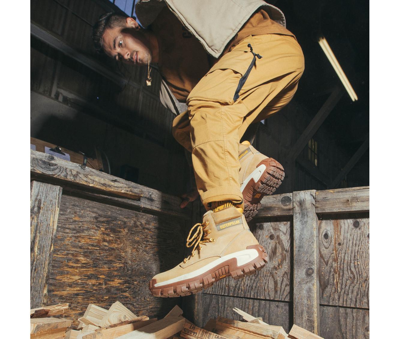 Men's Caterpillar Invader Steel Toe Work Boots Product Image