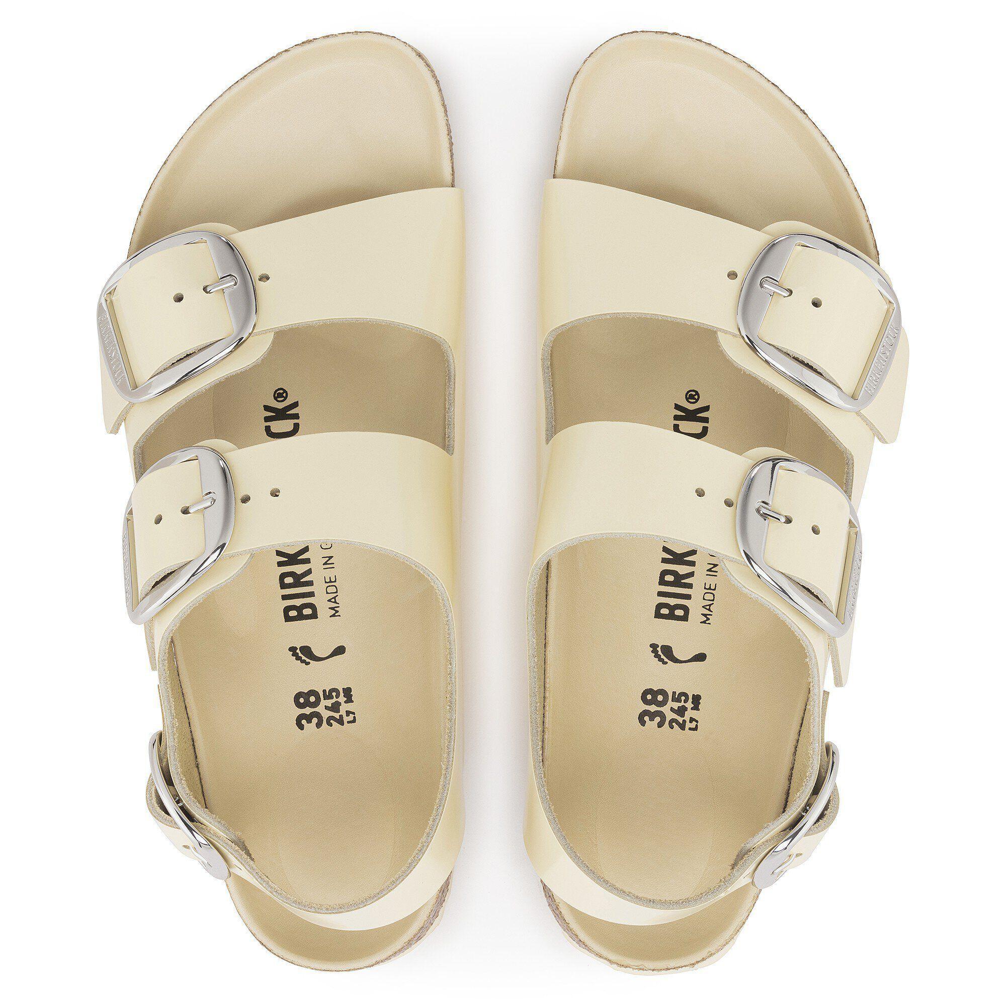 Milano Big Buckle Natural Leather Patent Product Image