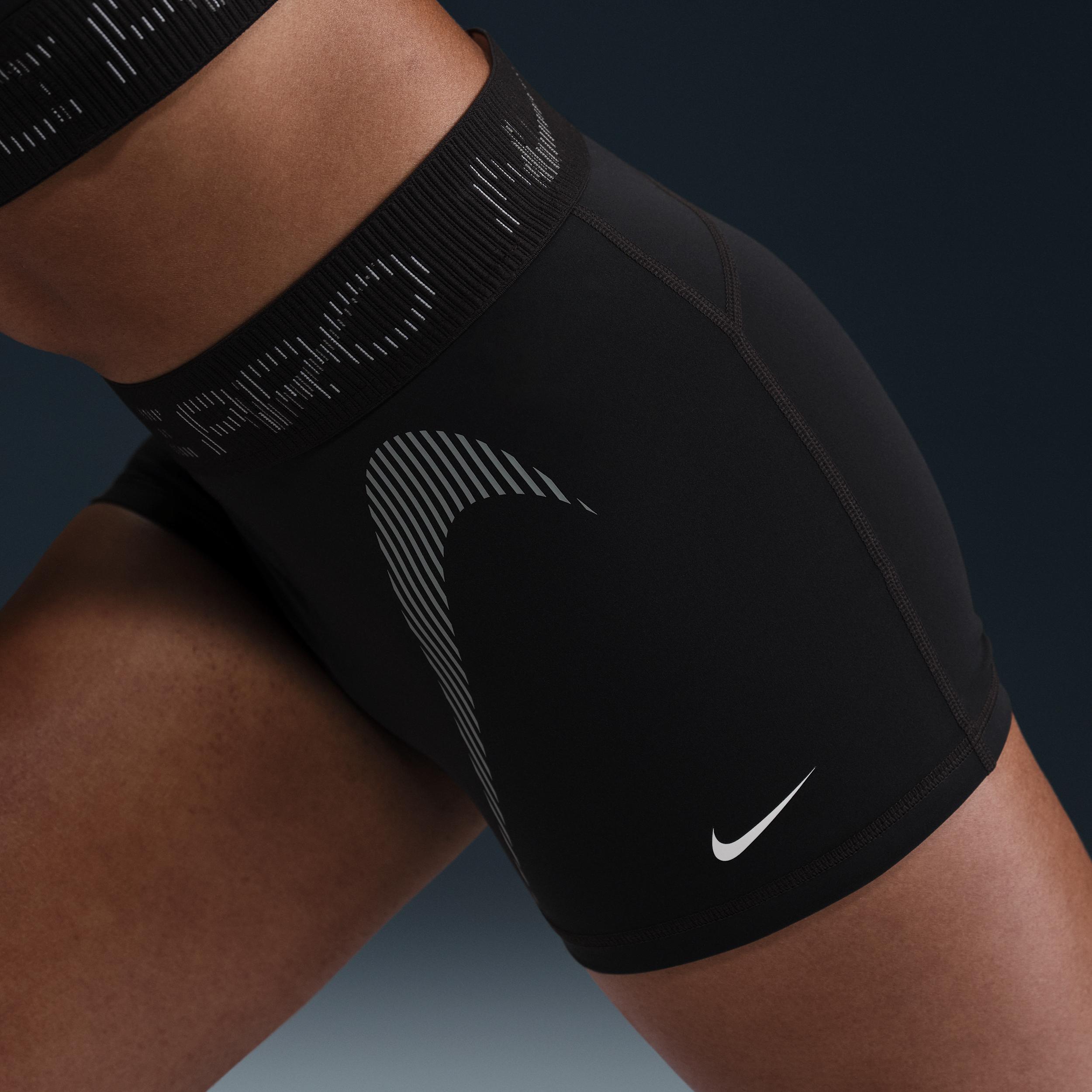 Womens Nike Pro Mid-Rise 3 Graphic Biker Shorts Product Image