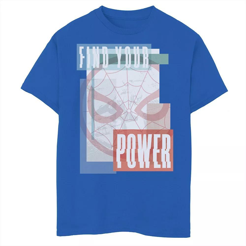 Boys 8-20 Marvel Spider-Man Find Your Power Pastel Portrait Graphic Tee, Boy's, Size: Small, Royal Product Image