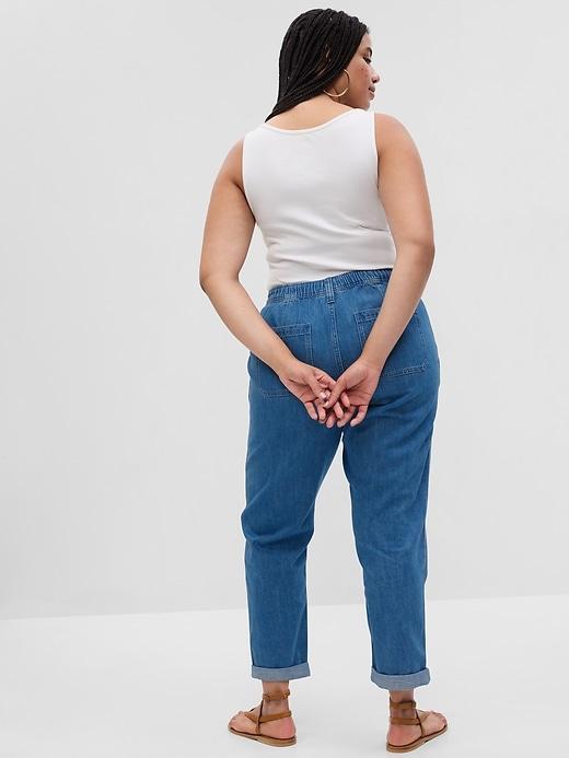 Mid Rise Denim Easy Jeans Product Image