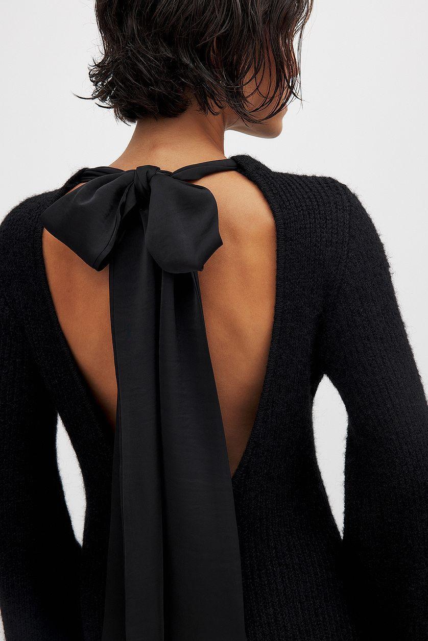 Knitted Bow Maxi Dress Product Image