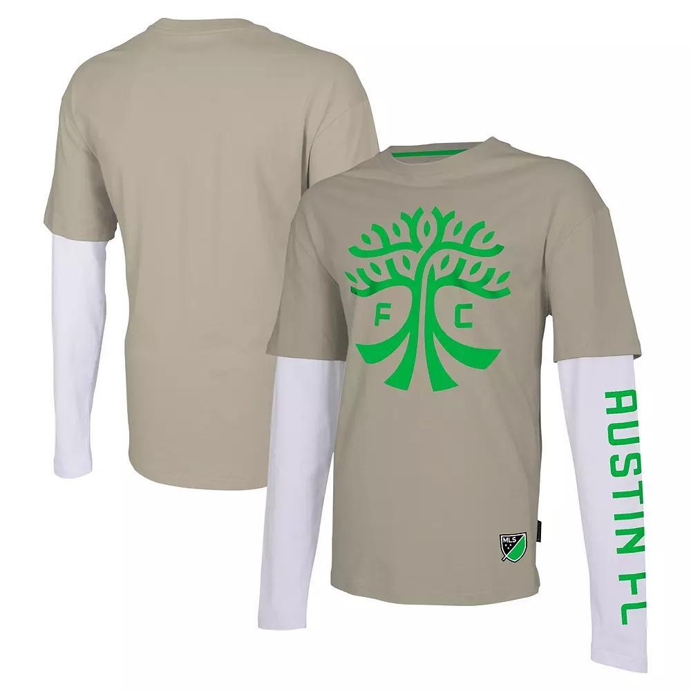 Men's Stadium Essentials Tan Austin FC Status Long Sleeve T-Shirt, Size: Large, Afc Team Product Image