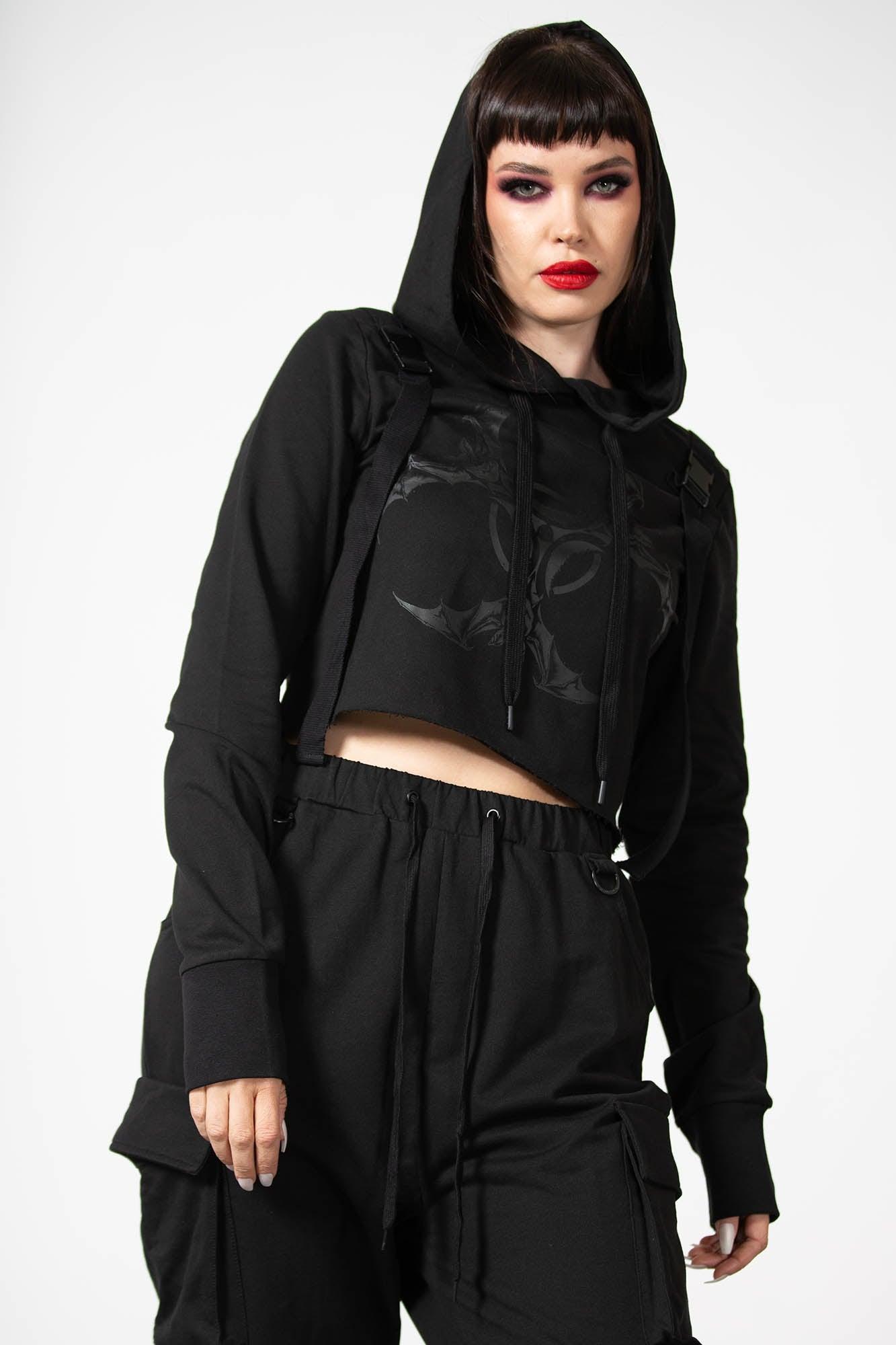 Ultraviolet Cropped Hoodie - Resurrect Female Product Image