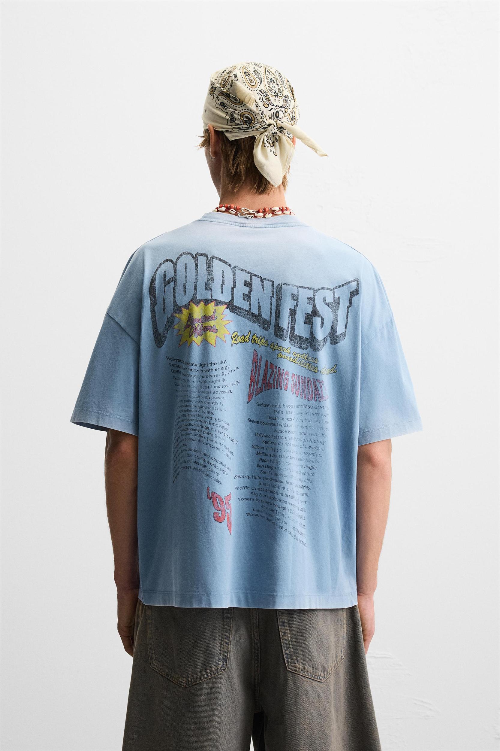 WASHED PRINT T-SHIRT Product Image