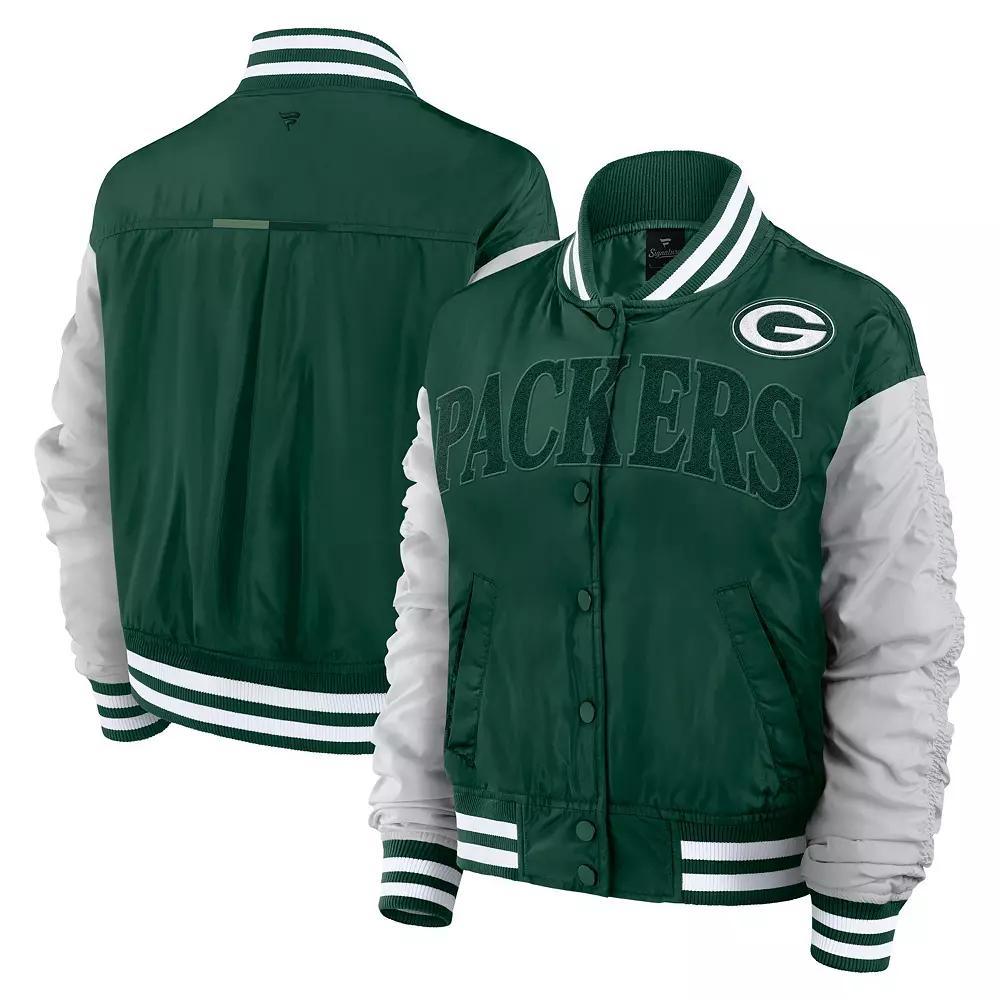 Women's Fanatics  Green Green Bay Packers Elements Wave Full-Snap Jacket, Size: Small Product Image