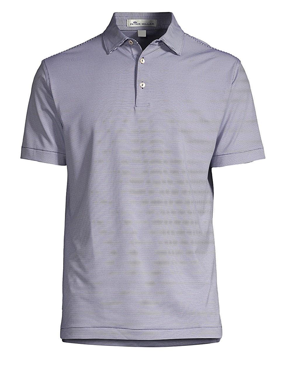 Mens Jubilee Stripe Stretch-Jersey Polo Shirt Product Image