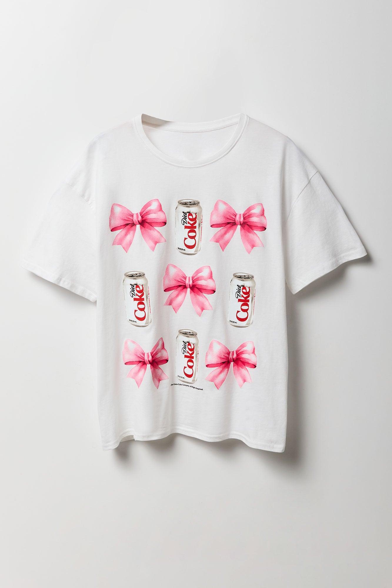 Diet Coke Bow Graphic Boyfriend T-Shirt Female Product Image