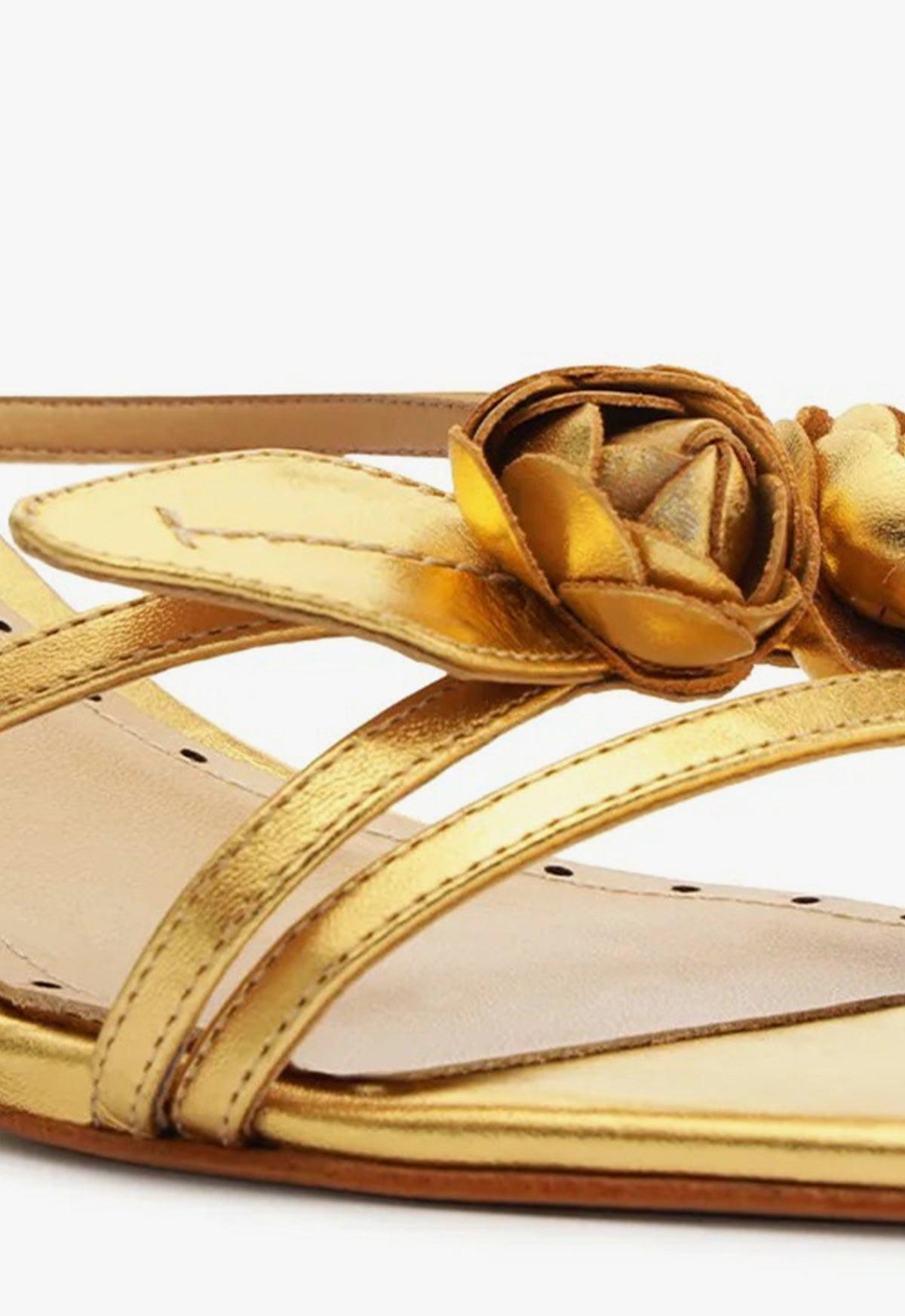 Alma Metallic Leather Sandal Product Image