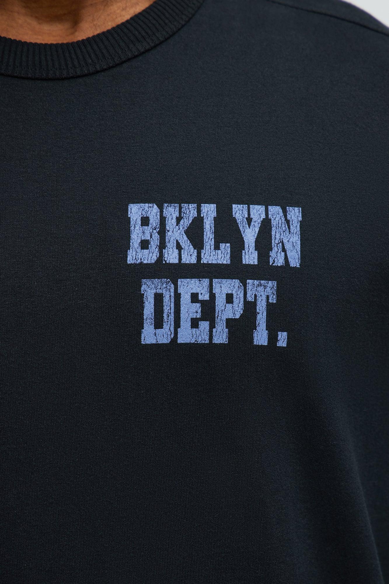 BRKLYN DEPT Oversized Short Sleeve Tee - Black Male Product Image
