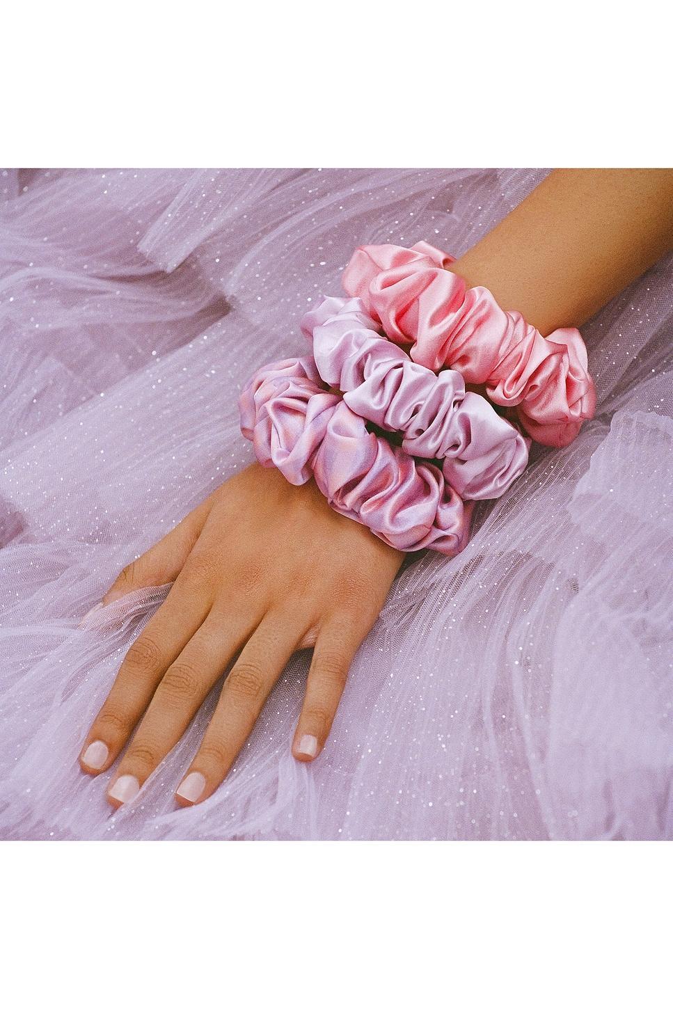 Large Skinny Scrunchies Set Of 3 slip Product Image