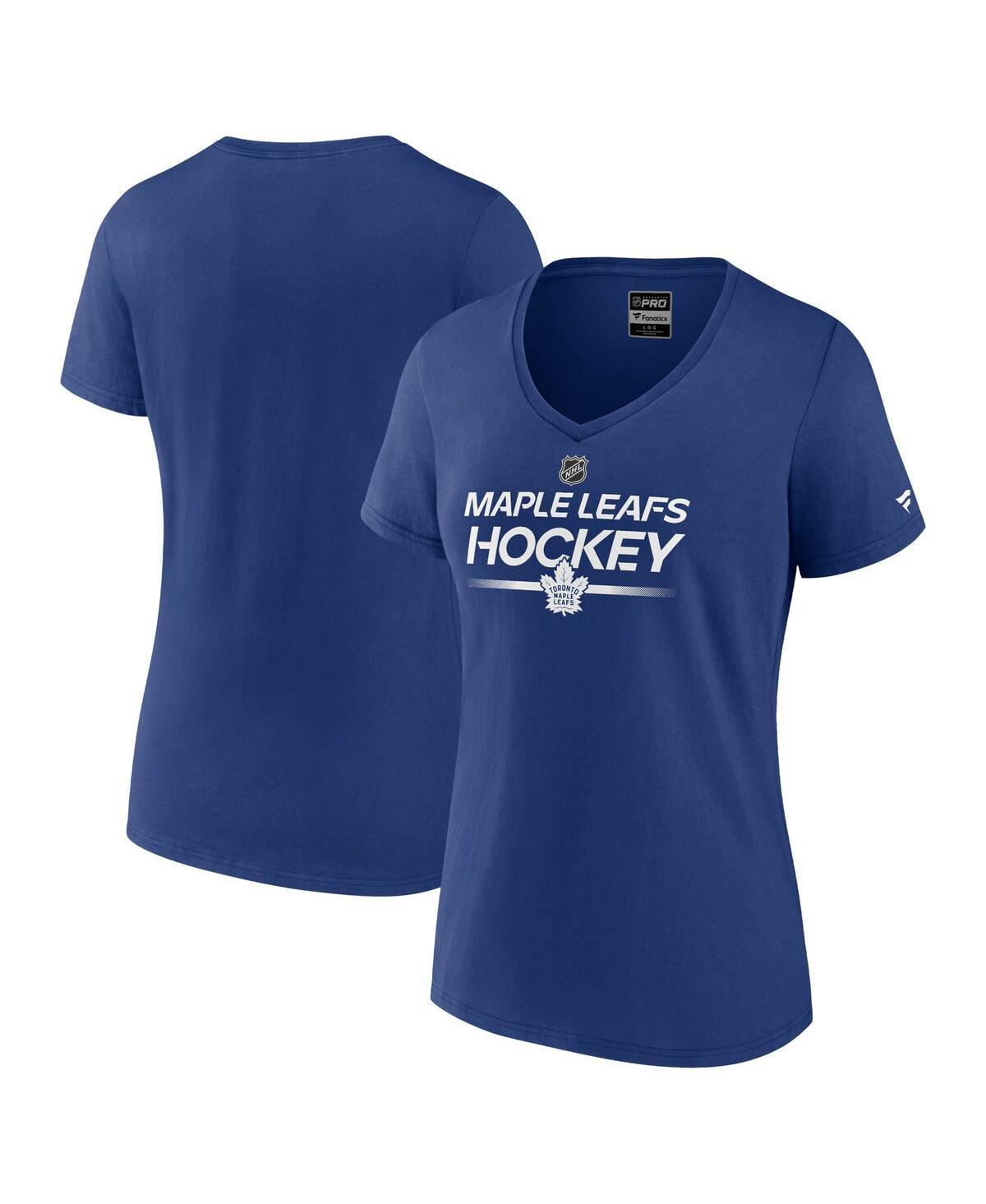 Womens Fanatics Branded Deep Sea Blue Seattle Kraken Authentic Pro V-Neck T-Shirt Krk Blue Product Image