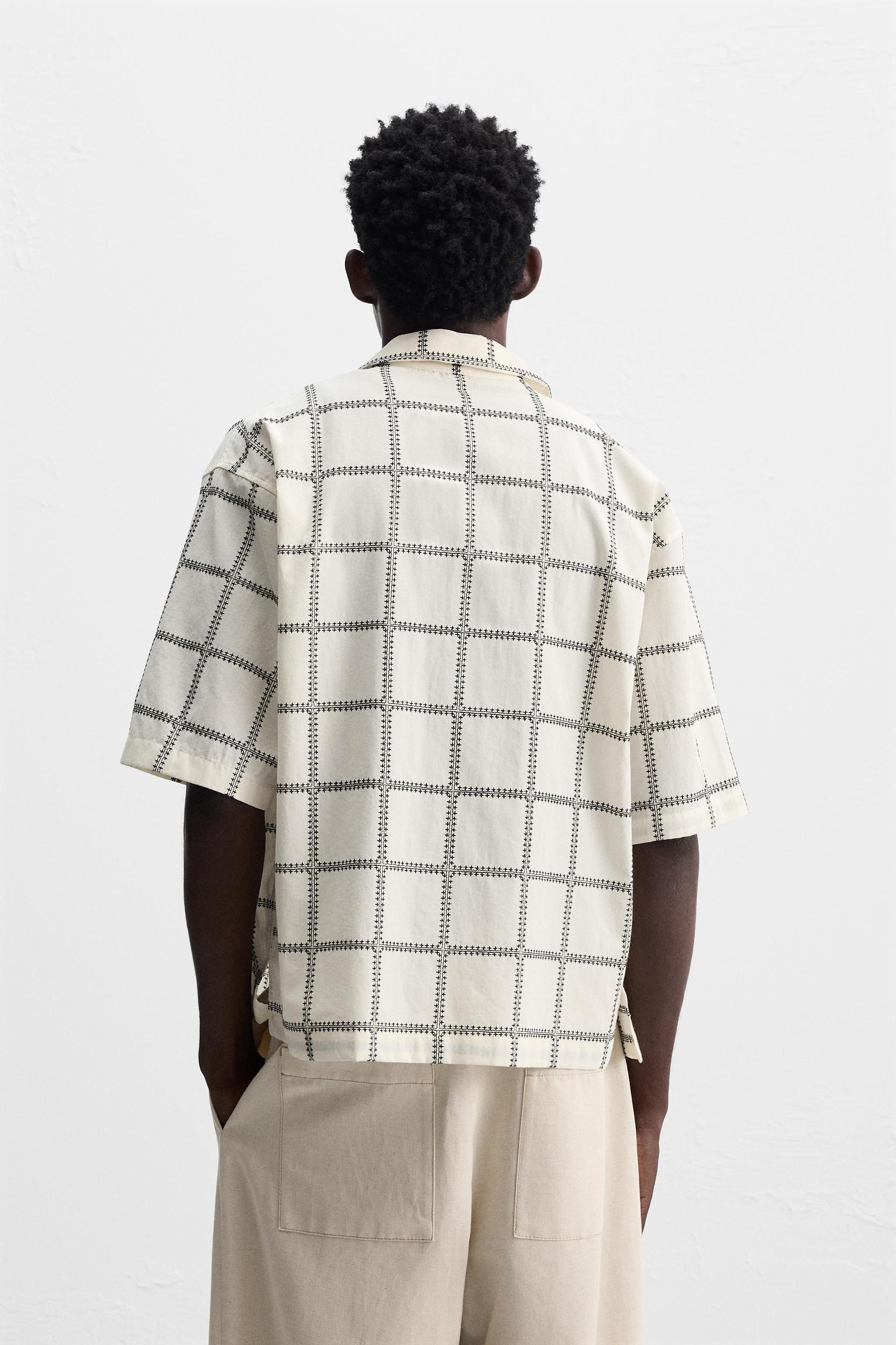 EMBROIDERED PLAID SHIRT Product Image