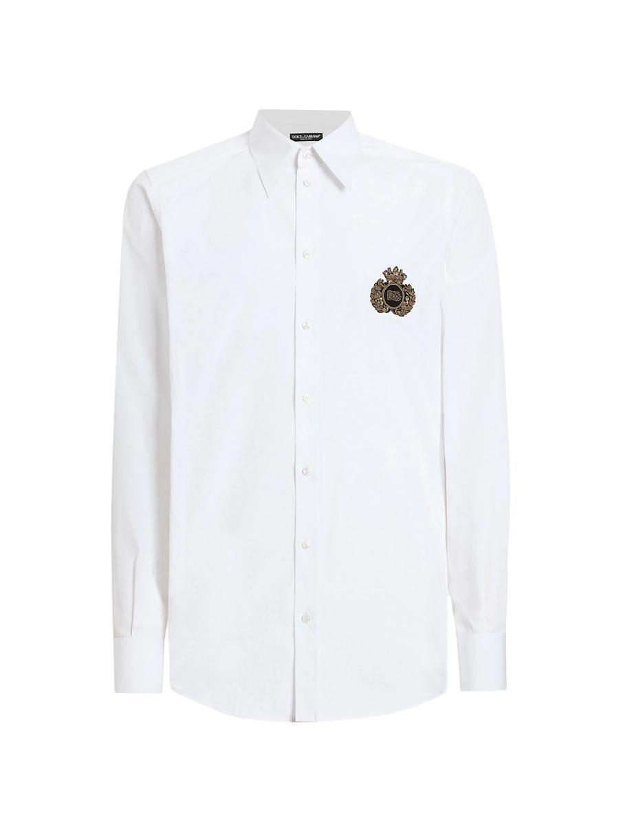 Mens Crest Woven Cotton Shirt Product Image