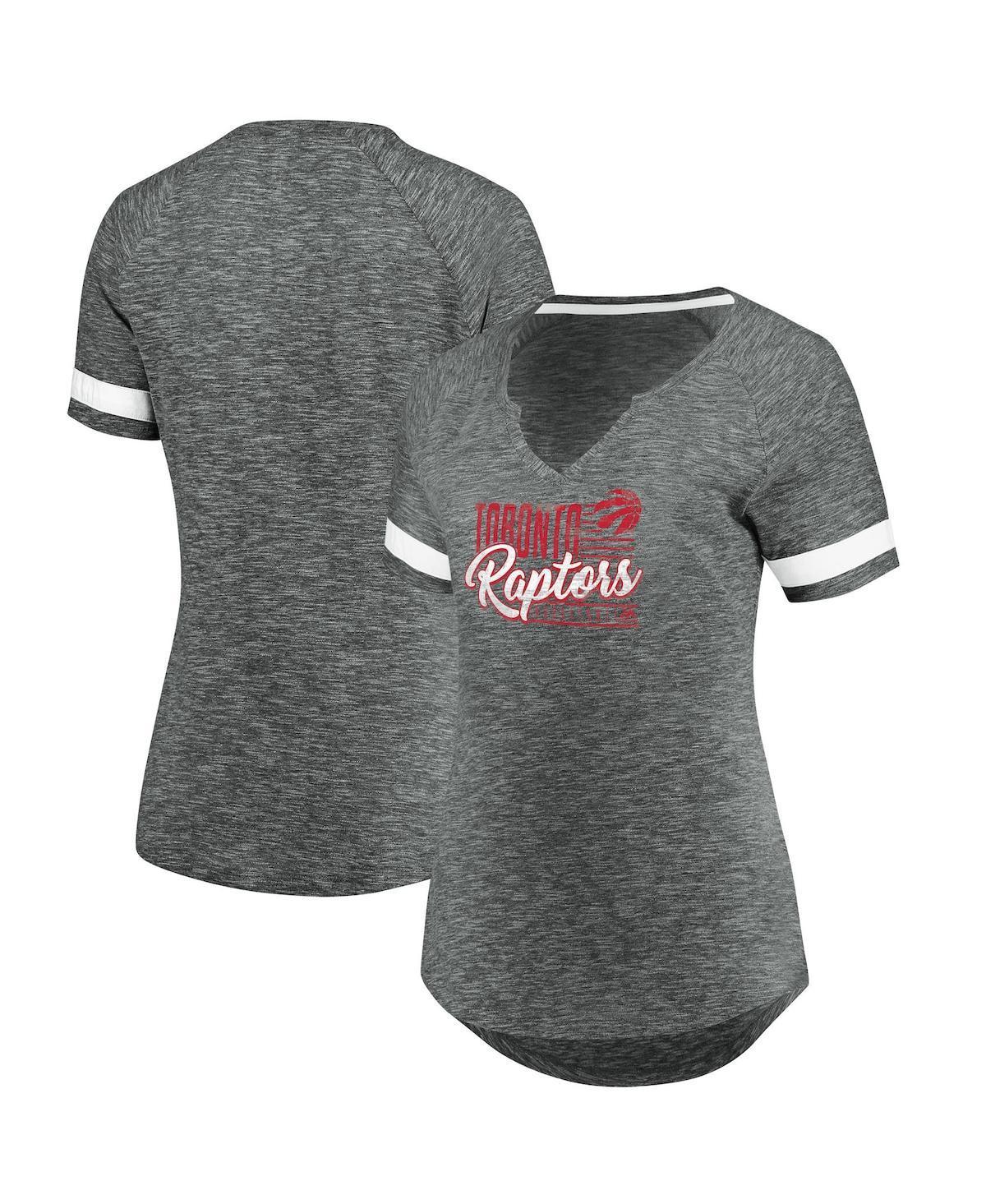 Women's Fanatics Branded Gray/White Brooklyn Nets Showtime Winning With Pride Notch Neck T-Shirt, Size: Large, Grey Product Image