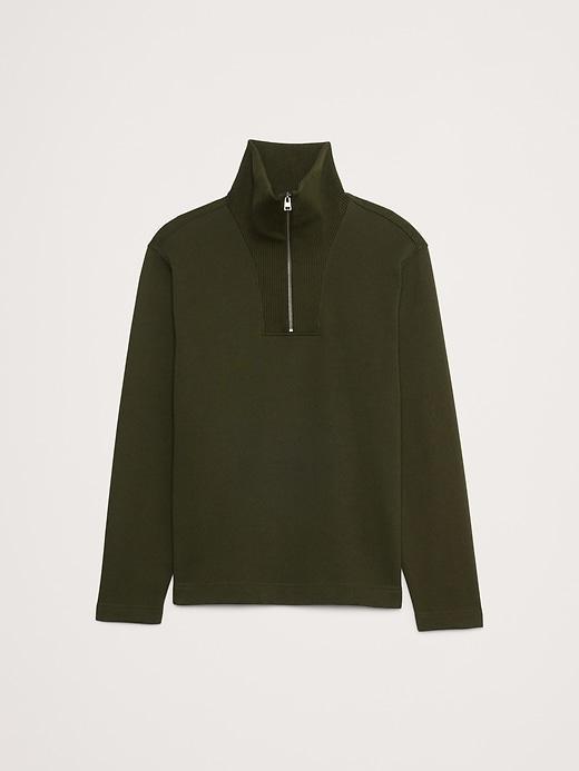 Brushed Fleece Half-Zip Sweatshirt Product Image