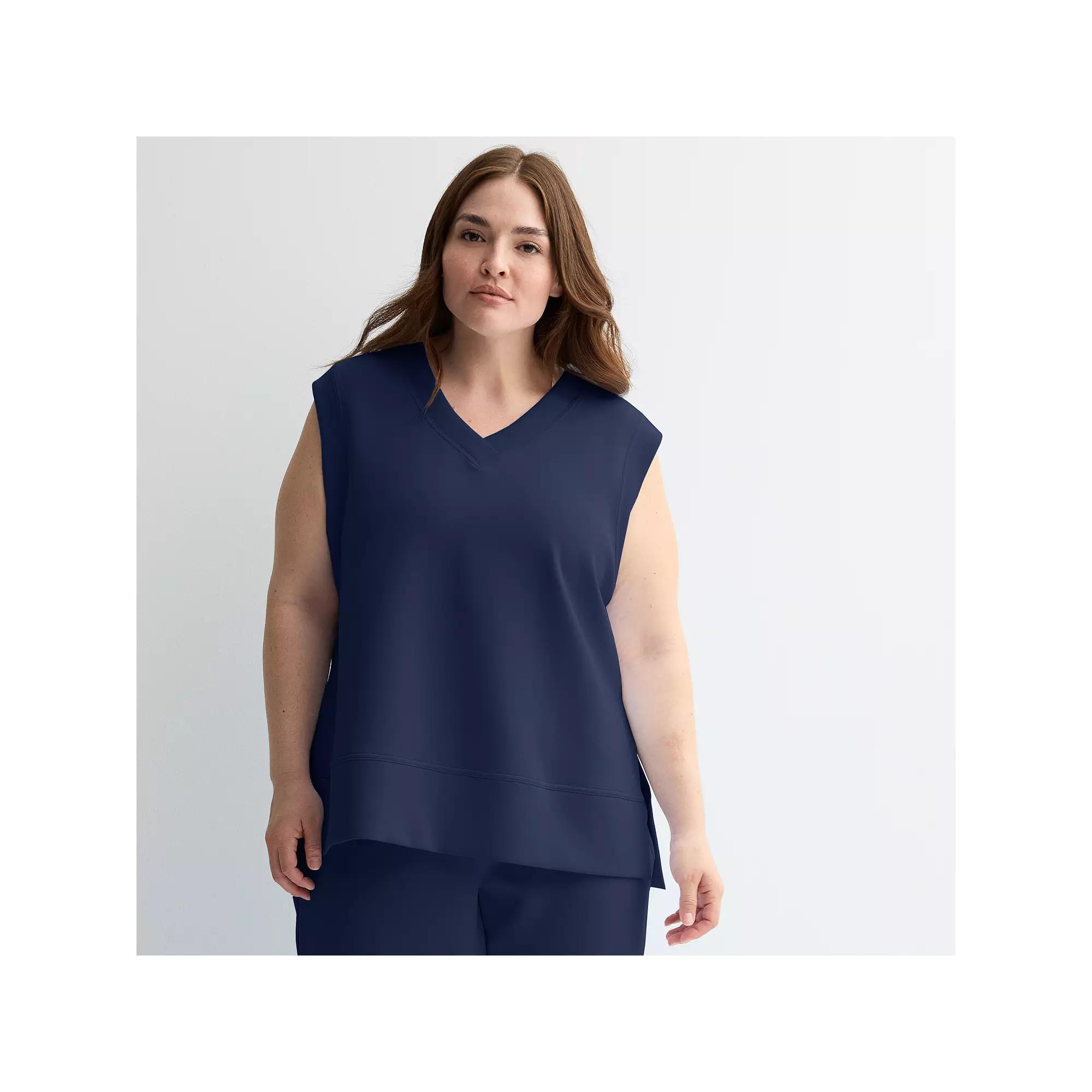 Plus Size Tek Gear Ultracomfort Vest, Womens Blue Romance Product Image