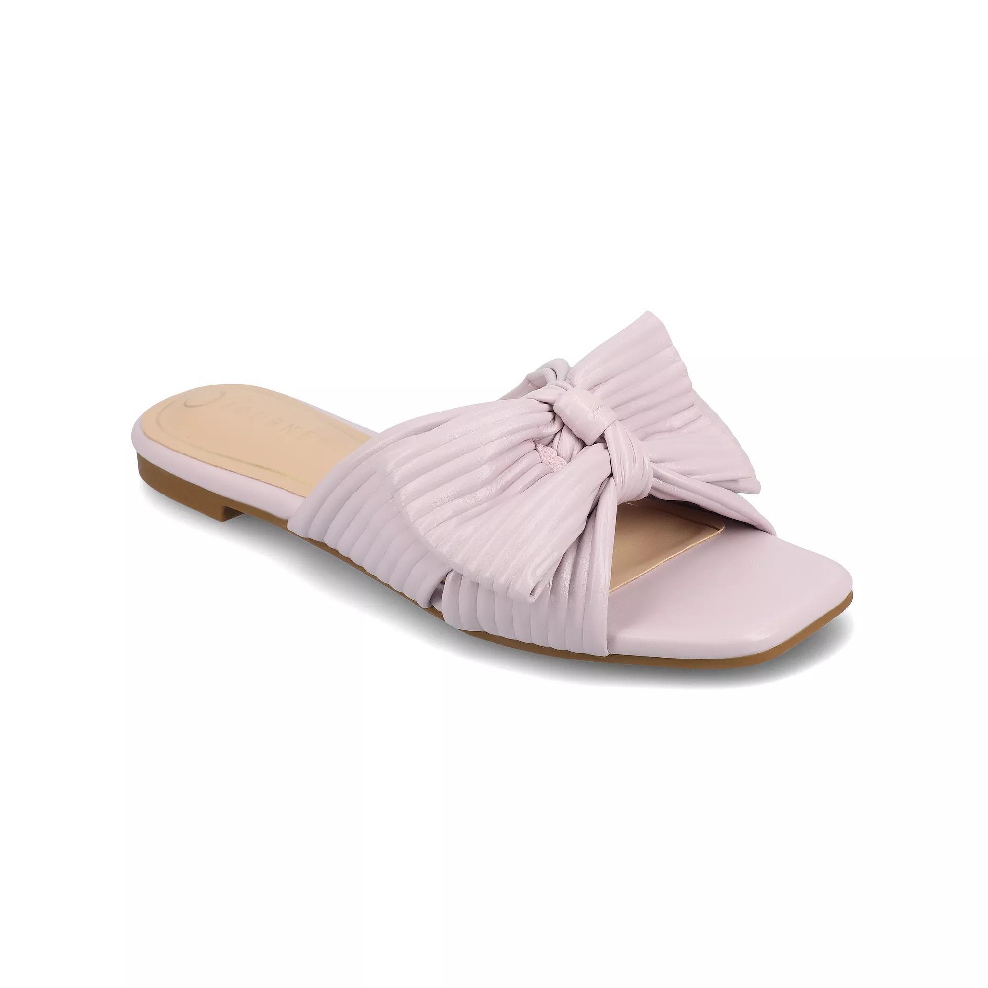 Journee Serlina Womens Tru Comfort Foam Slide Sandal Purple Product Image