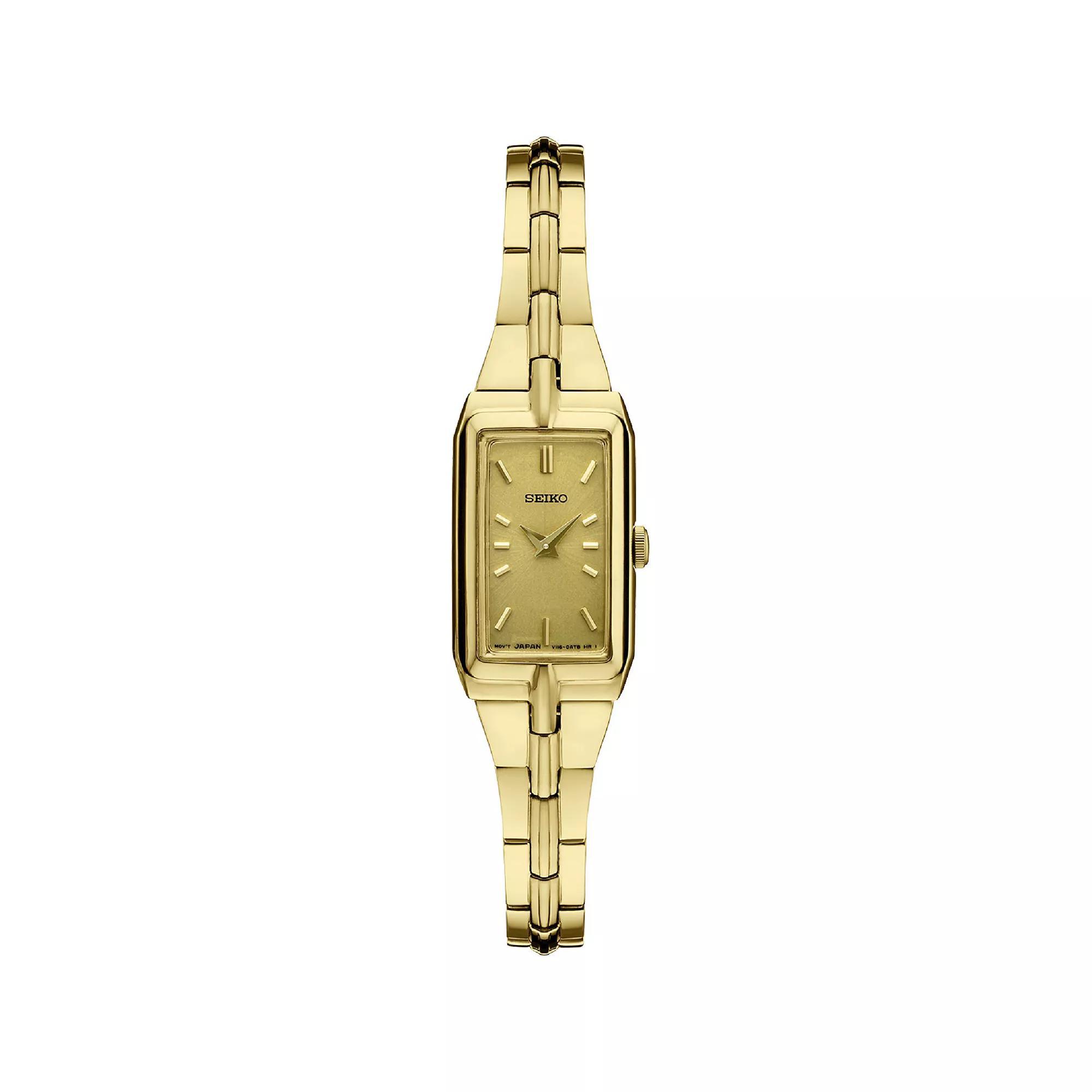 Seiko Womens Essential Gold Tone Stainless Steel Bracelet Watch - SWR048 Yellow Product Image