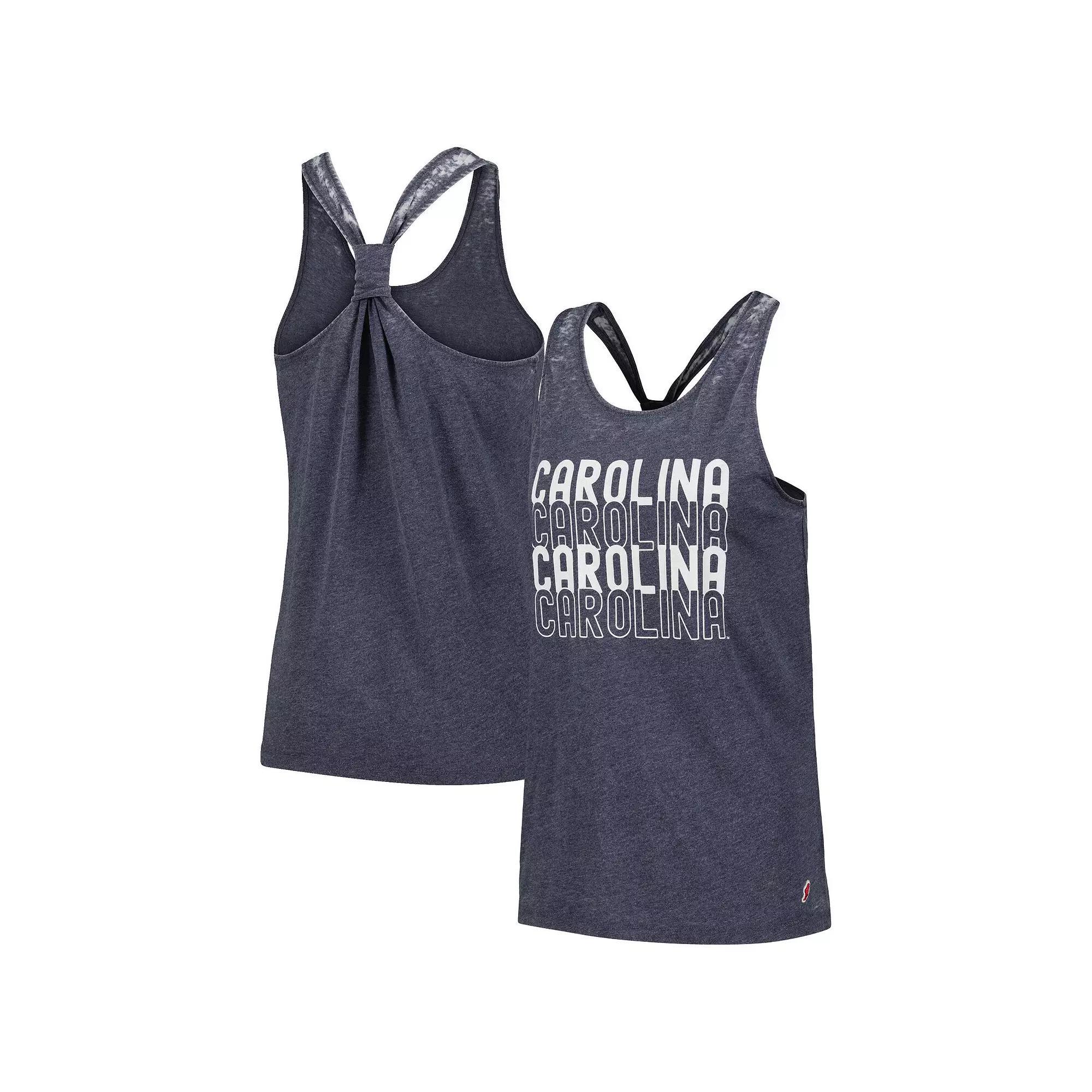 Women's League Collegiate Wear Navy North Carolina Tar Heels Stacked Name Racerback Tank Top, Size: Small, Blue Product Image