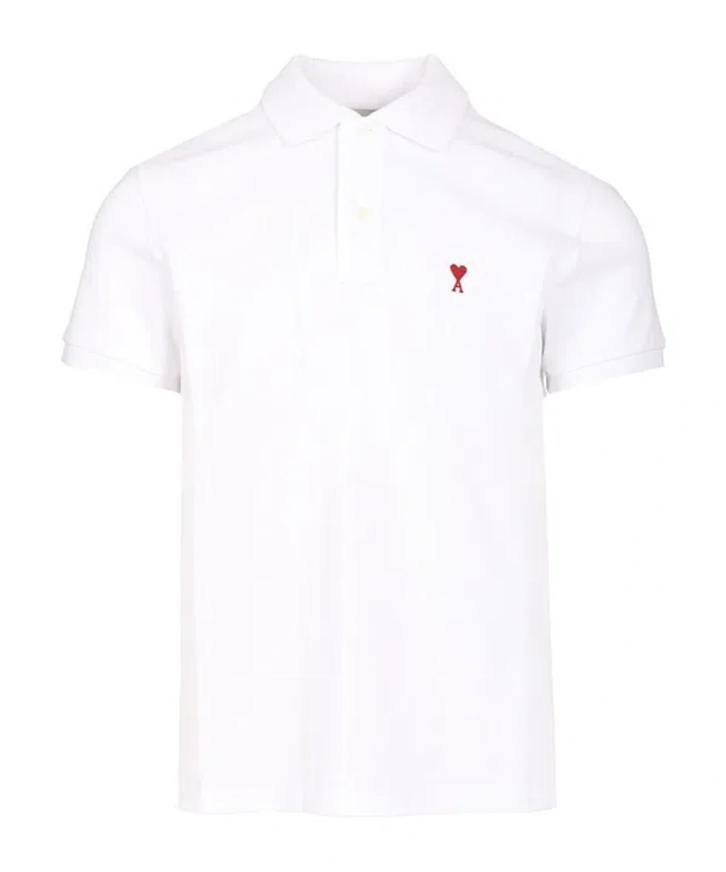 White Cotton Ami de Coeur Polo Product Image