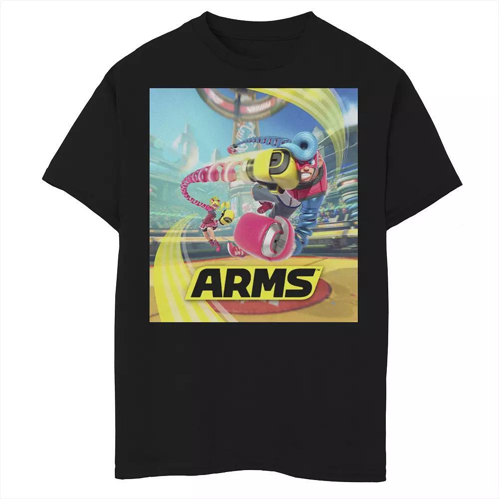 Boys 8-20 Arms Ribbon Girl Spring Man Battle Poster Graphic Tee, Boy's, Size: XL, Black Product Image