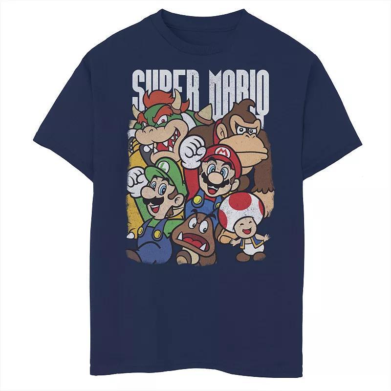 Men's Nintendo Super Group Pullover, Size: XL, Blue Product Image