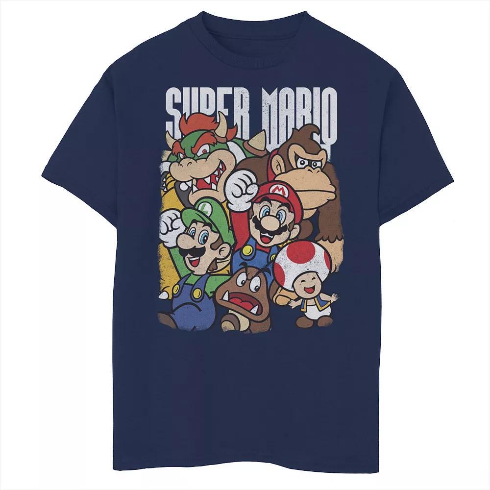 Men's Nintendo Super Group Pullover, Size: XL, Blue Product Image