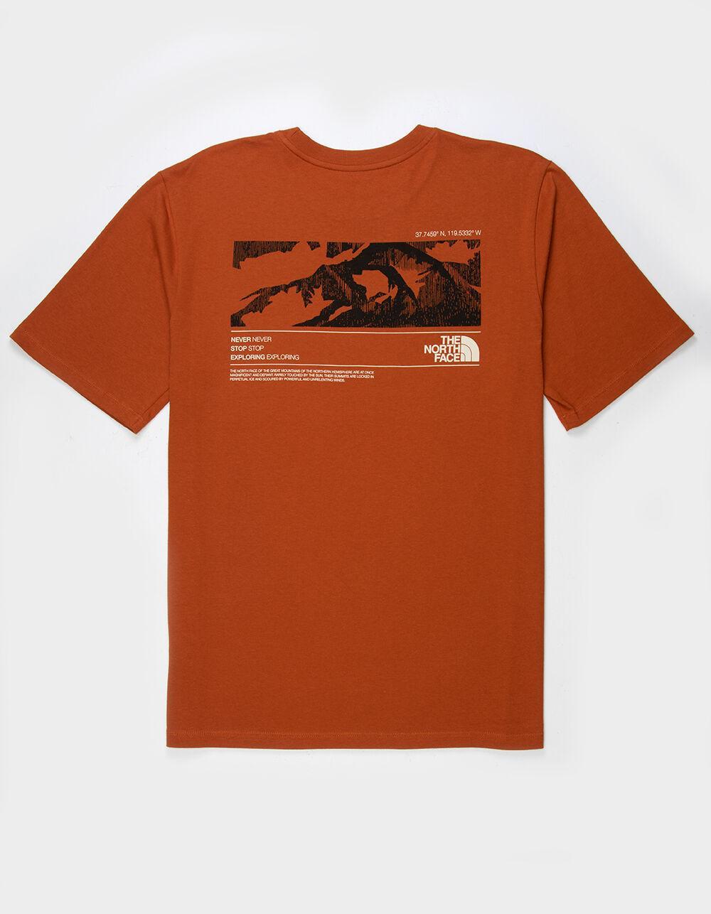 THE NORTH FACE Coordinates Mens Tee - BURGUNDY Product Image