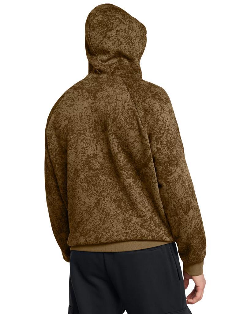 Men's Under Armour Rival Fleece Tech Camo Hoodie, Size: Small, Coyote Product Image