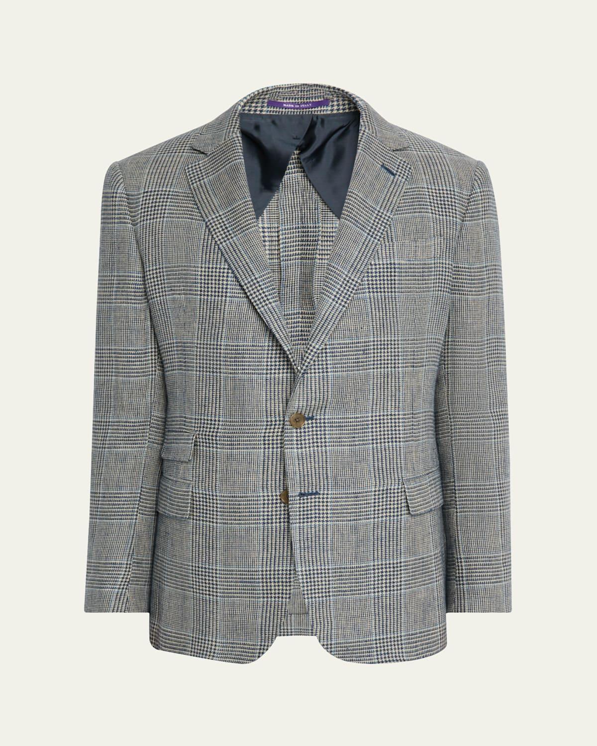 Mens Kent Glen Plaid Linen Sport Coat Product Image