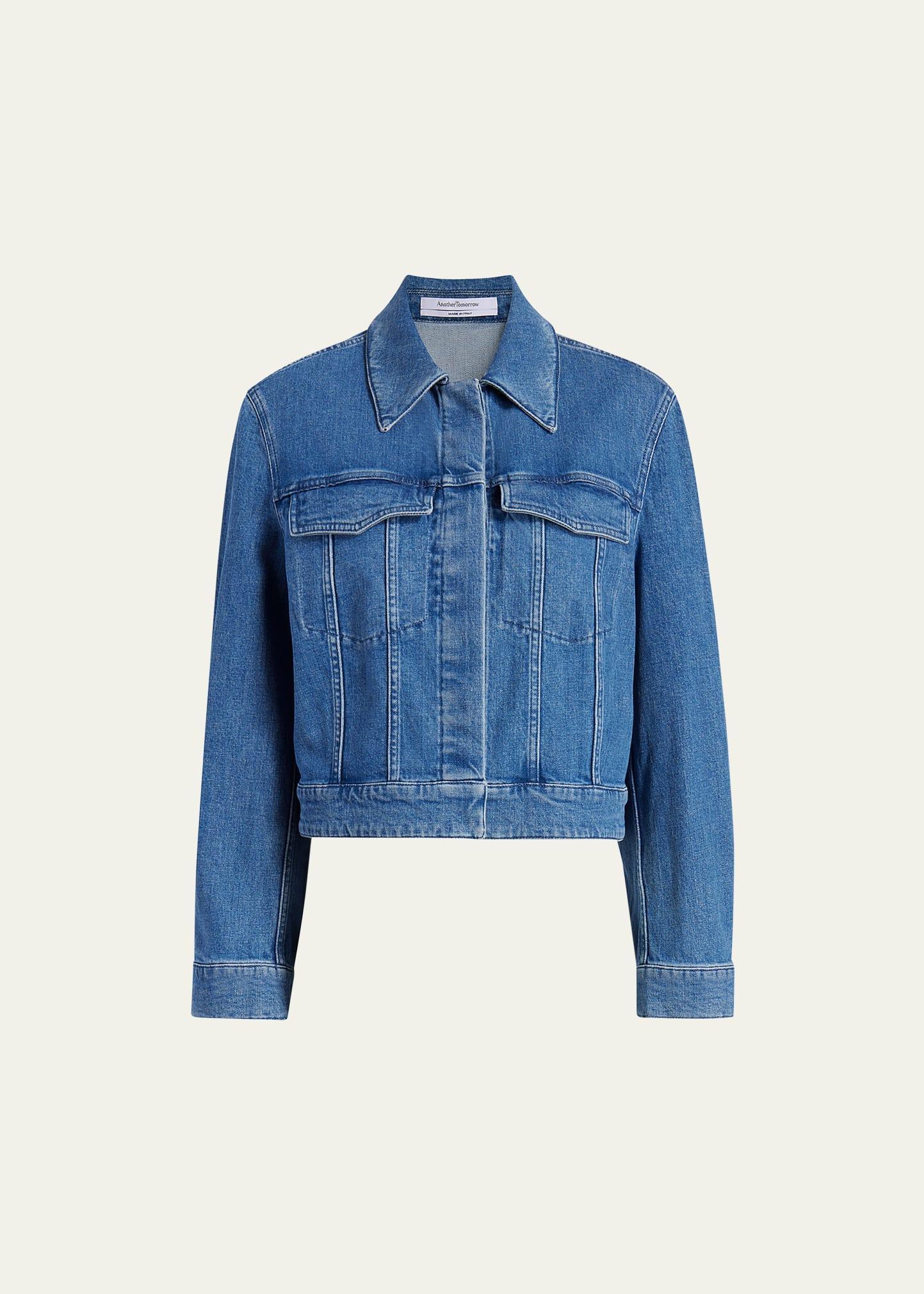 Cropped Denim Jacket Product Image
