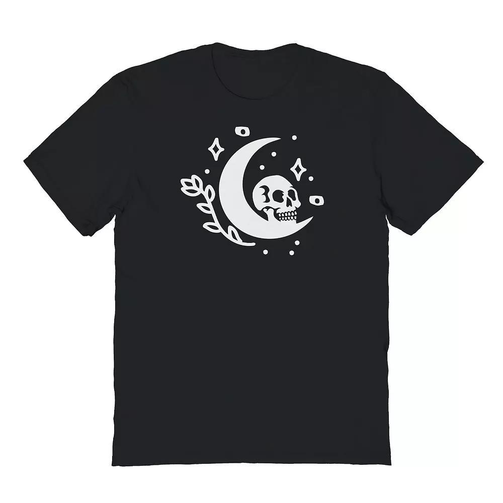 Men's Moth Coffin Front Halloween Graphic Tee, Size: XL, Black Product Image