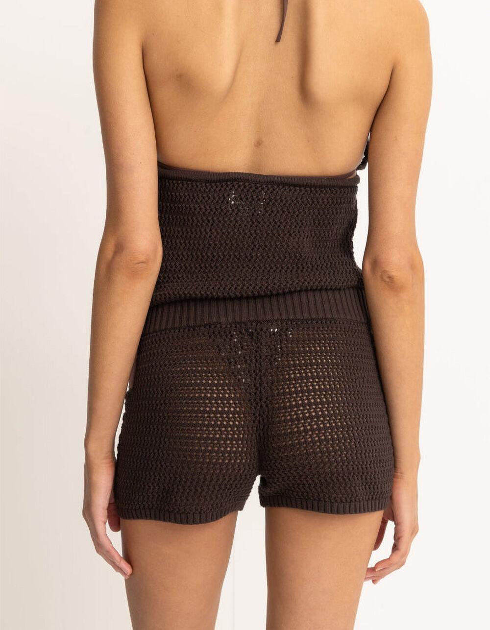 RHYTHM Shell Beach Womens Knit Shorts - CHOCOLATE Product Image