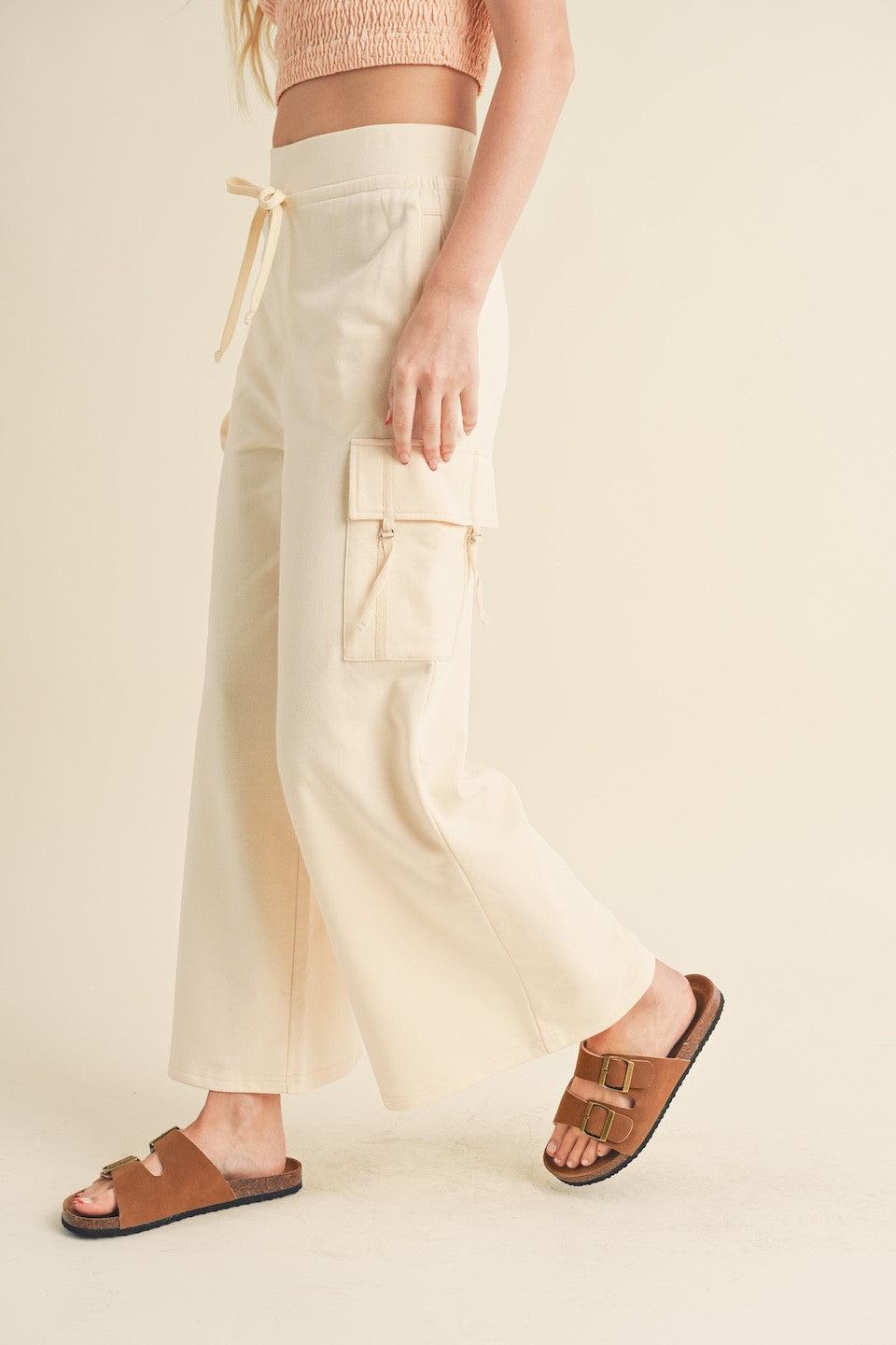 Wide Leg Cargo Pants Product Image
