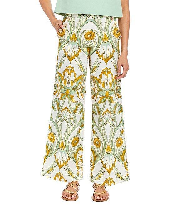 Mestiza New York Antonella Garden Print High Rise Wide Leg Pants Product Image