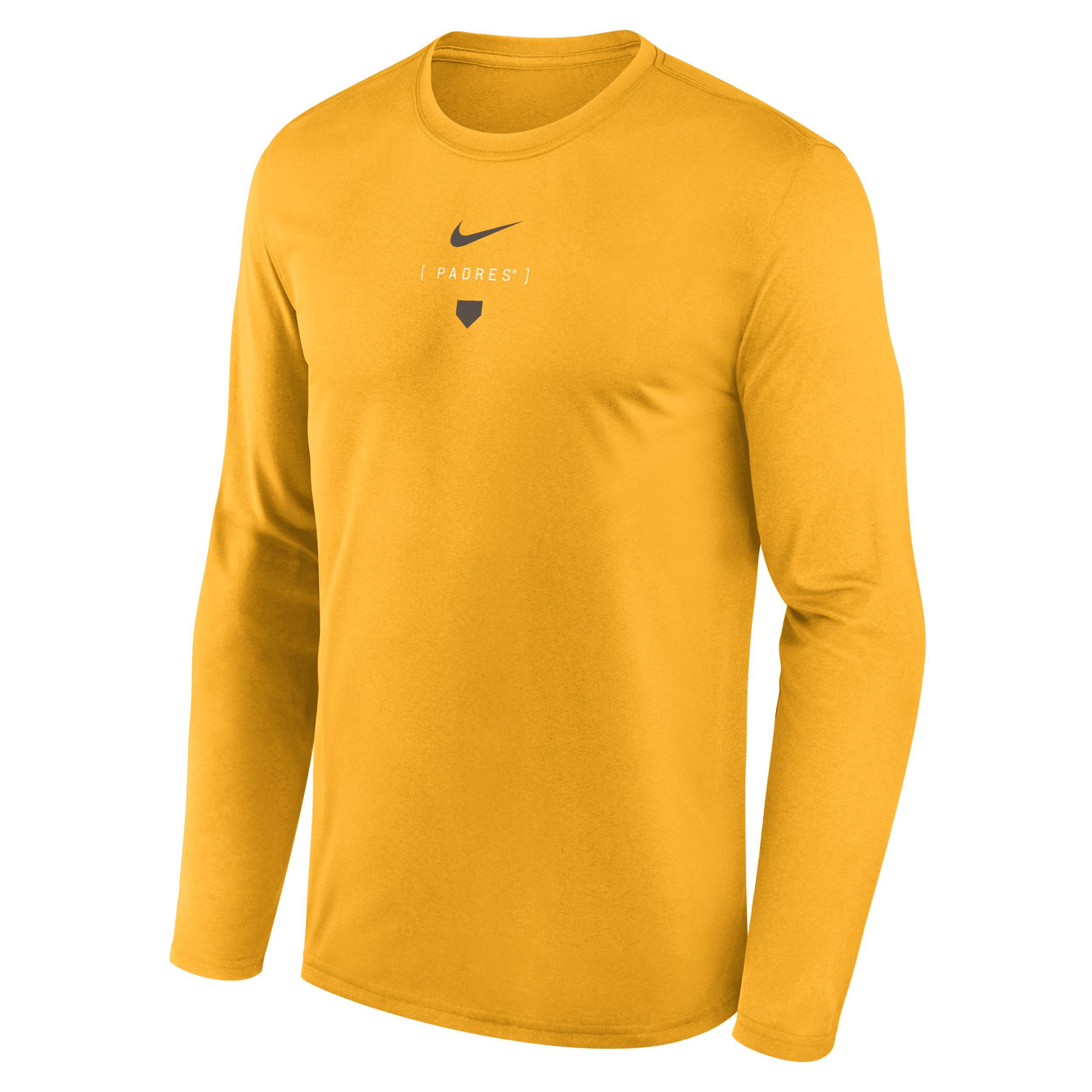 Men's Nike Gold San Diego Padres Large Swoosh Back Legend Performance T-Shirt, Size: 2XL Product Image