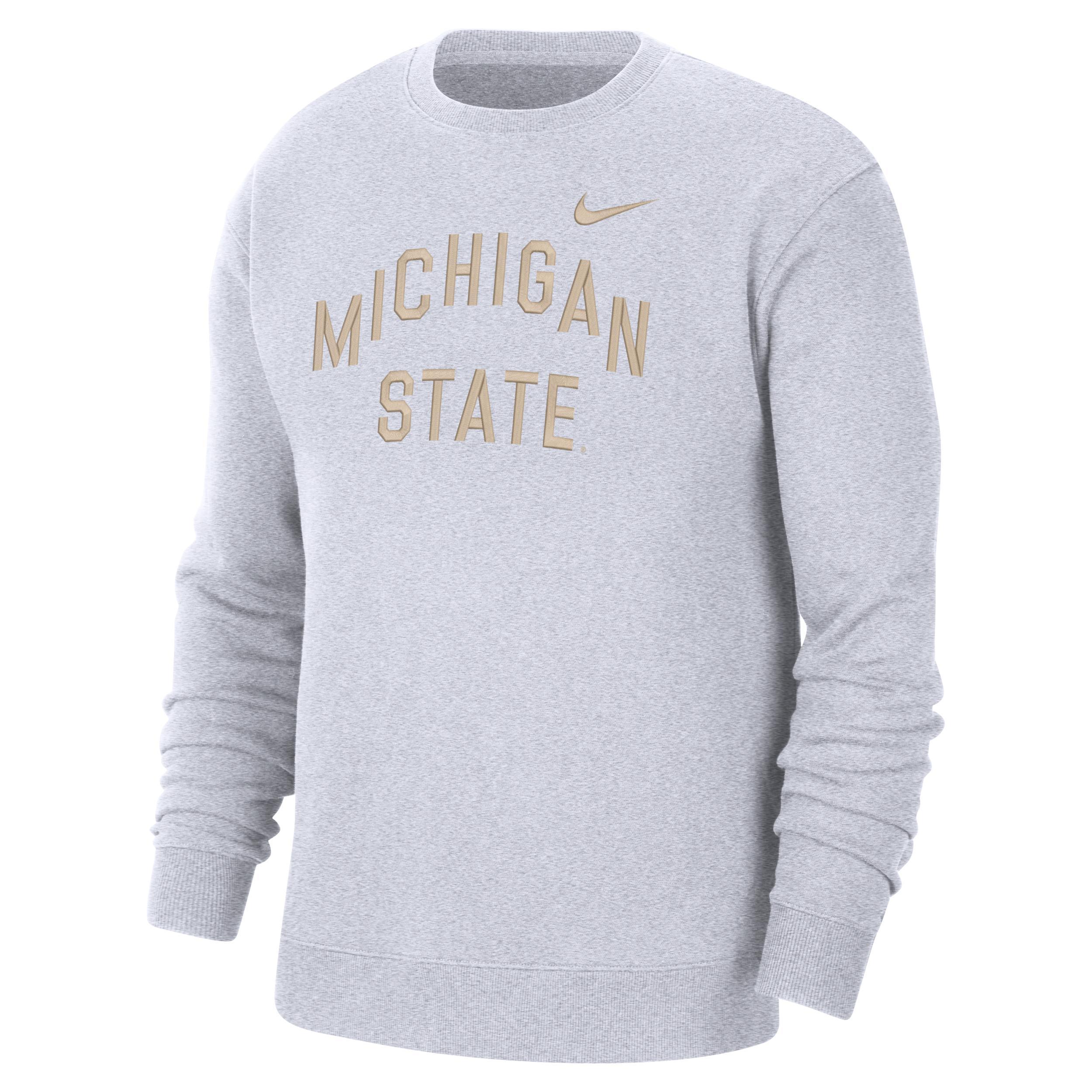 Mens Nike Michigan State Spartans Campus Pullover Sweatshirt Product Image