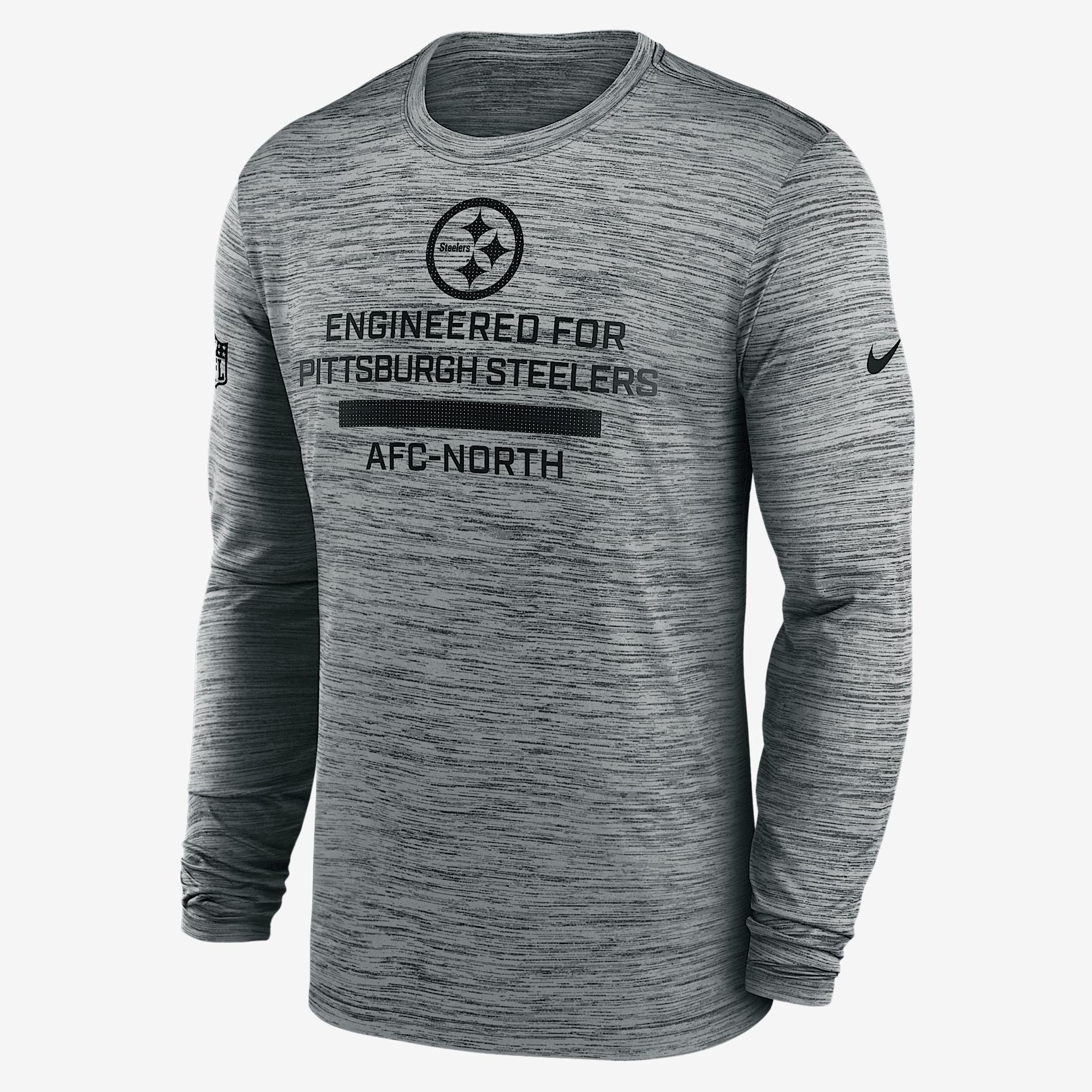 Pittsburgh Steelers Sideline Team Issue Velocity Nike Men's Dri-FIT NFL Long-Sleeve T-Shirt Product Image