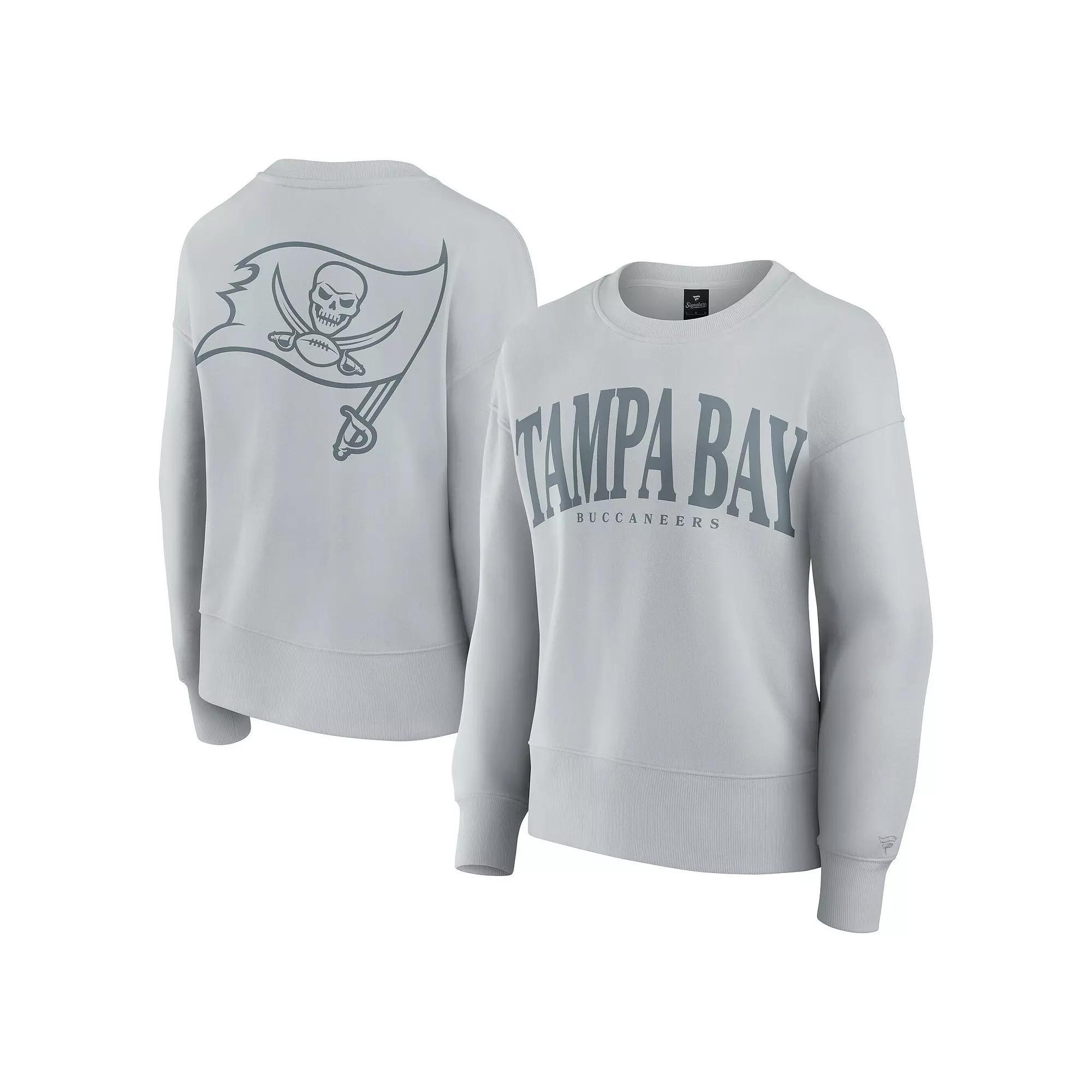Women's Fanatics  Gray Tampa Bay Buccaneers Elements Pullover Sweatshirt, Size: Medium, Grey Product Image