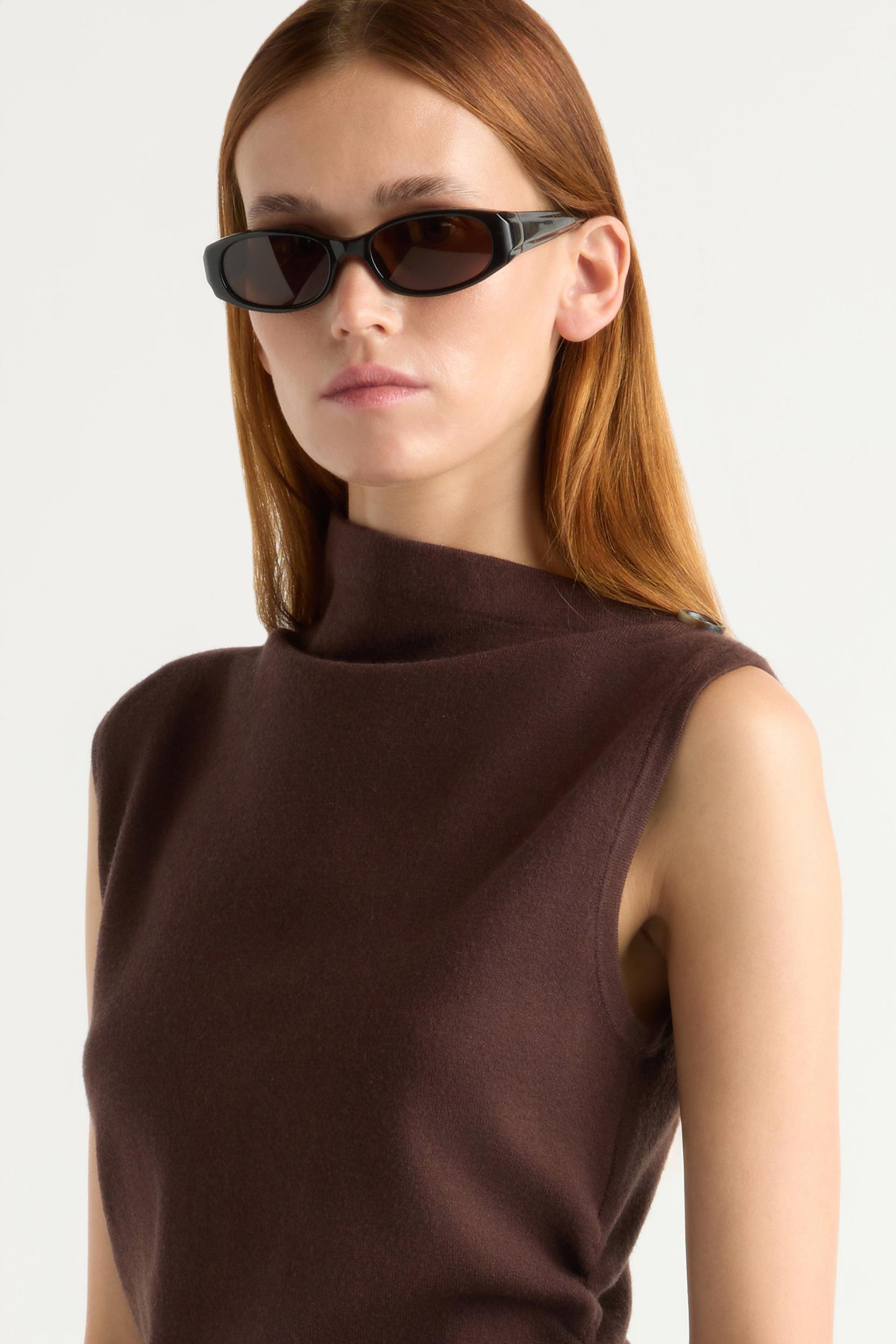 Abel Sleeveless Asymmetric-Neck Dress Product Image