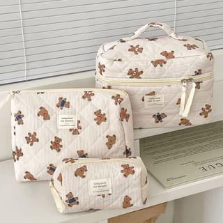 Bear Fabric Clutch / Makeup Bag (Various Designs) Product Image