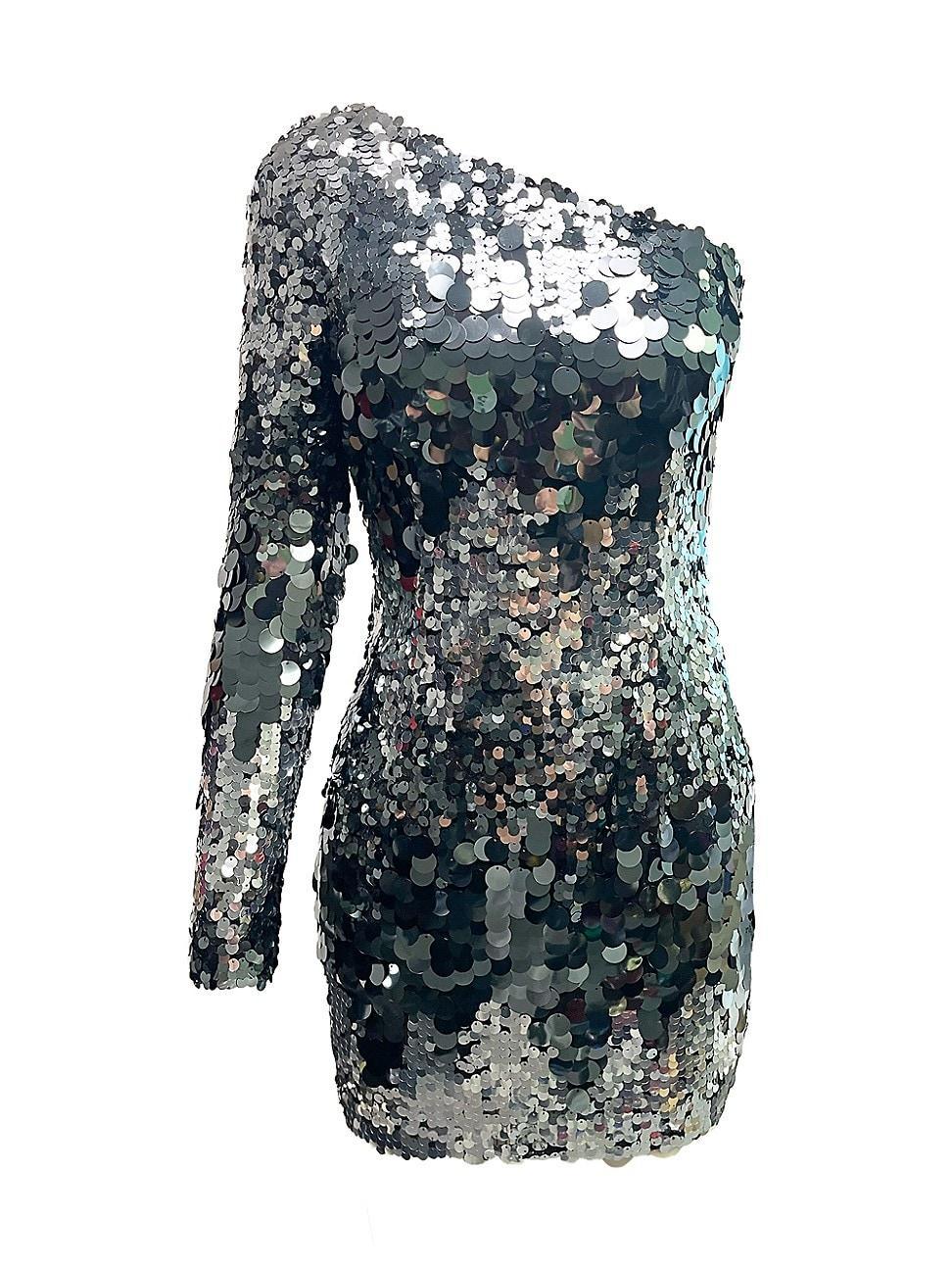 Womens Serena Paillette Mini Dress Product Image